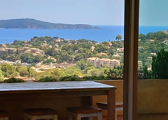 4-Star Private Villa With Heated Pool And Panoramic Sea View At Gulf De Saint Tropez