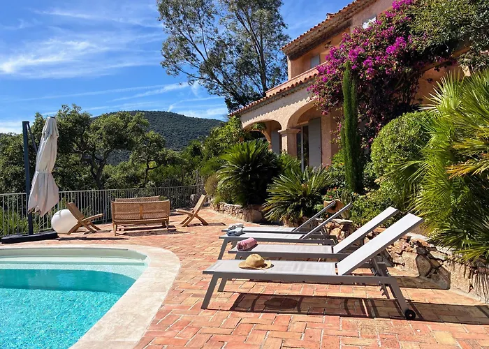 Villa Les Santons Vue Panoramique Mer Golfe De Saint Tropez 4 Etoiles